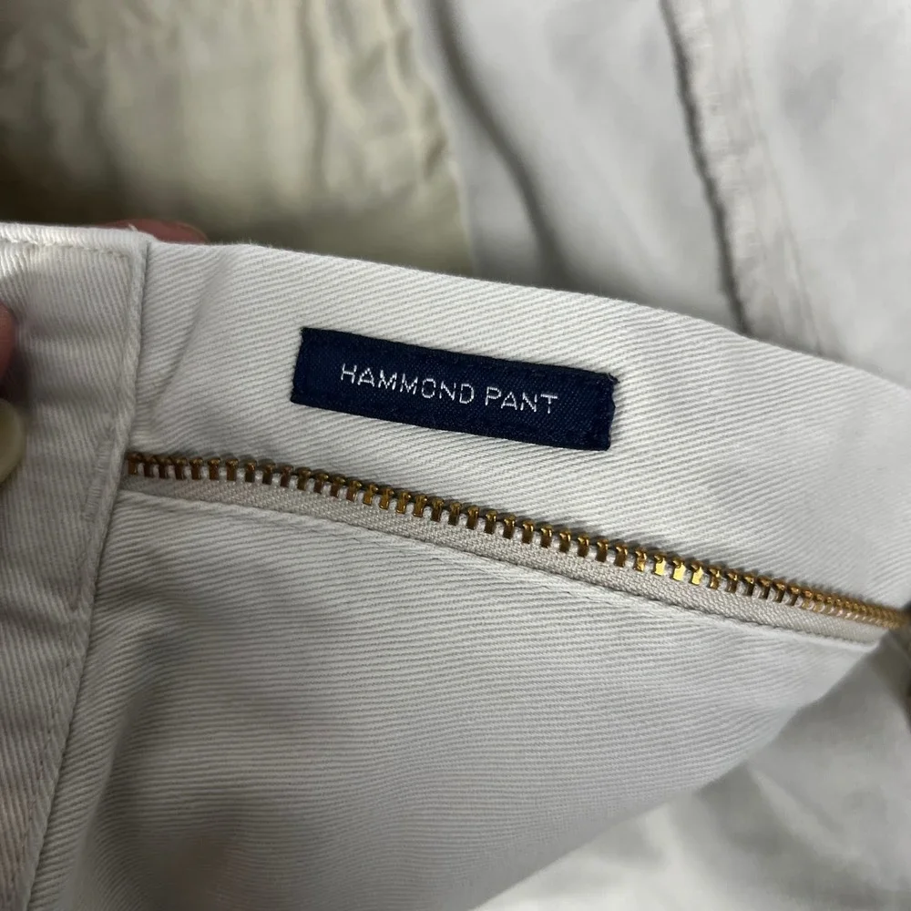 Vintage Polo Ralph Lauren Hammond Pants Mens 33x30 (Actual 32x29) Cream Pleated
